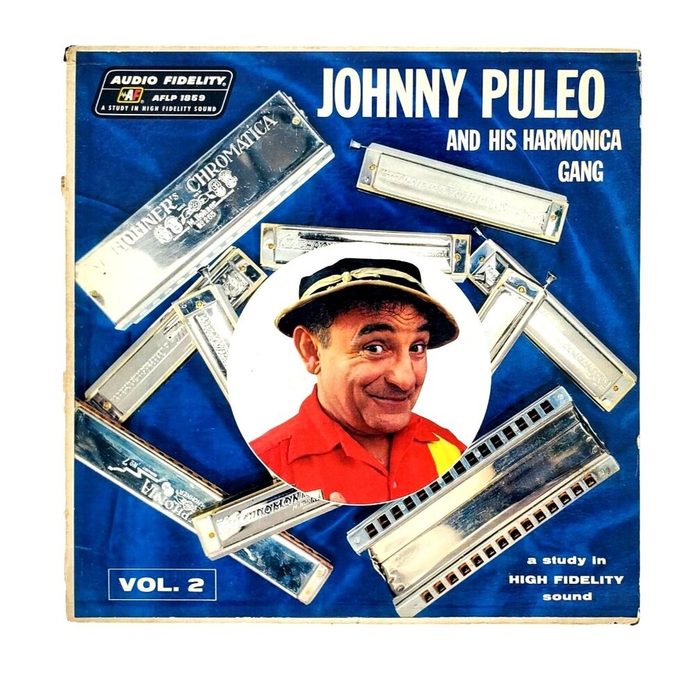 Vintage 1958 LP Johnny Puleo and his Harmonica Gang Vol 2 High Fidelity Stereo